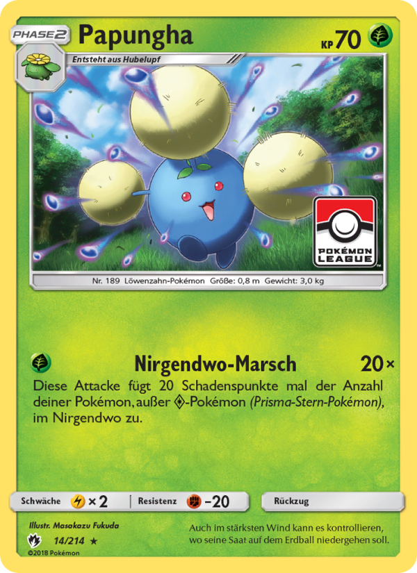 Papungha 14 — Lost Thunder (German Pokémon TCG card)