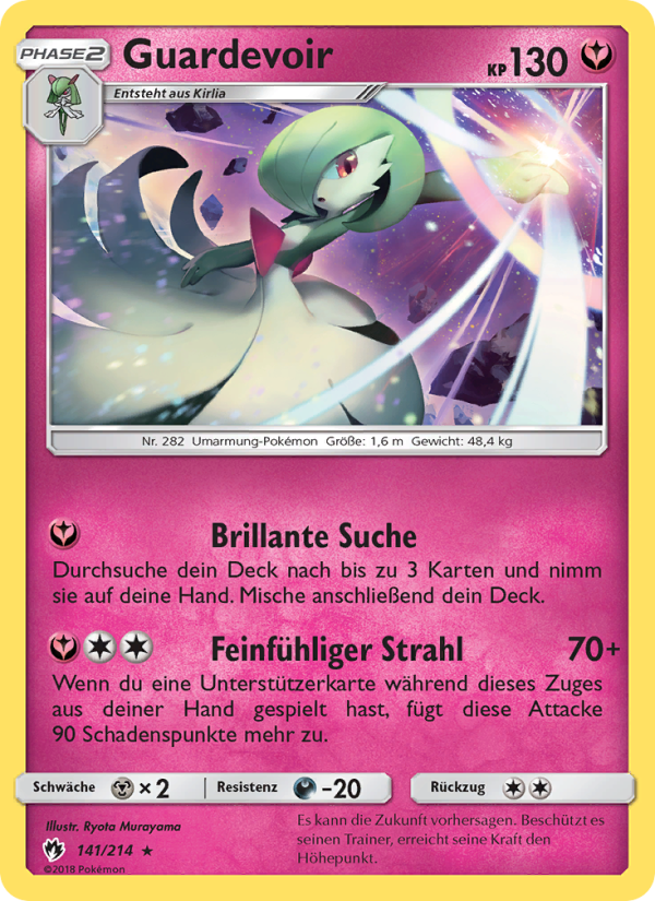 Guardevoir 141 — Lost Thunder (German Pokémon TCG card)