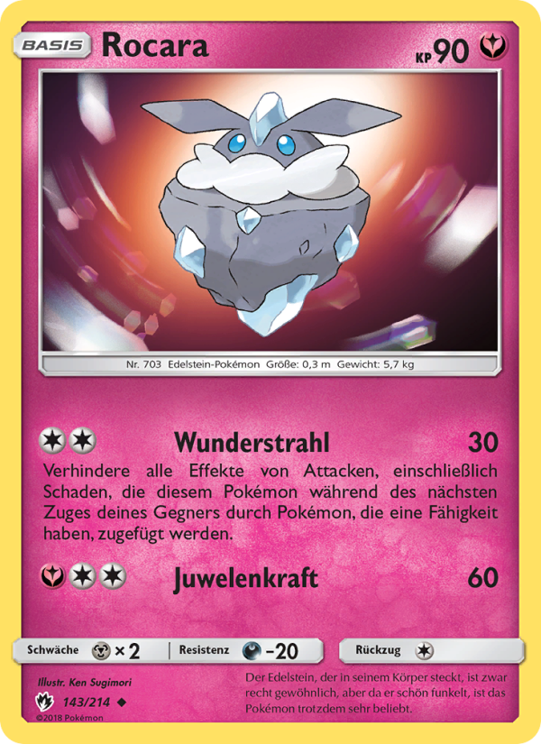 Rocara 143 — Lost Thunder (German Pokémon TCG card)