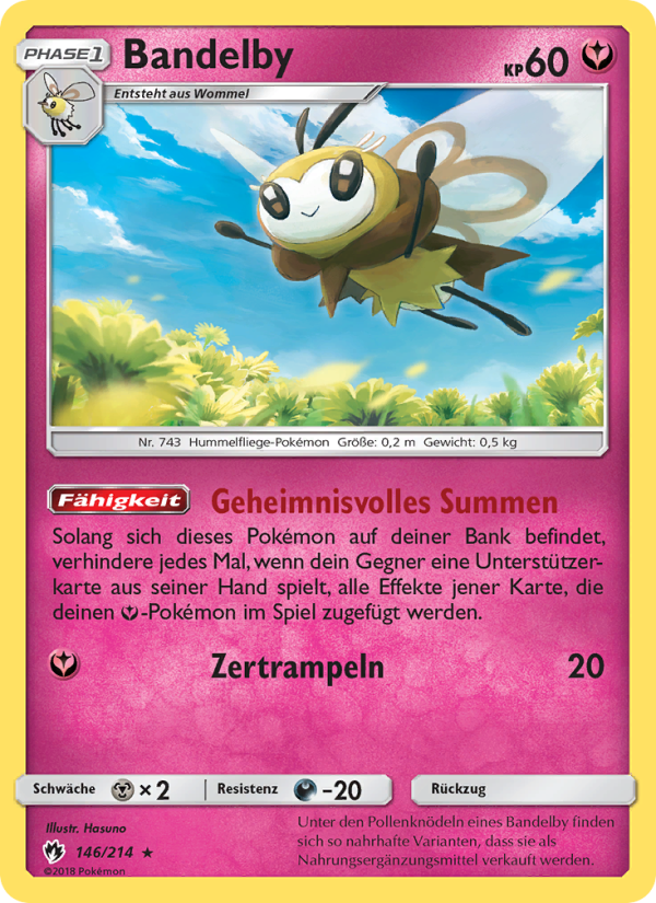 Bandelby 146 — Lost Thunder (German Pokémon TCG card)