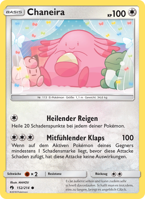 Chaneira 152 — Lost Thunder (German Pokémon TCG card)