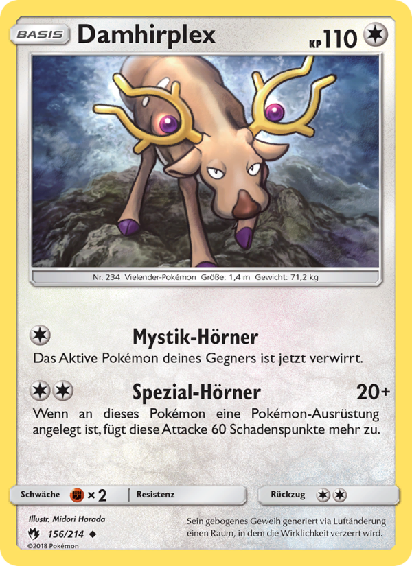 Damhirplex 156 — Lost Thunder (German Pokémon TCG card)