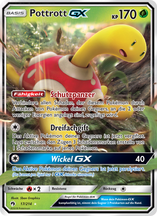 Pottrott GX 17 — Lost Thunder (German Pokémon TCG card)