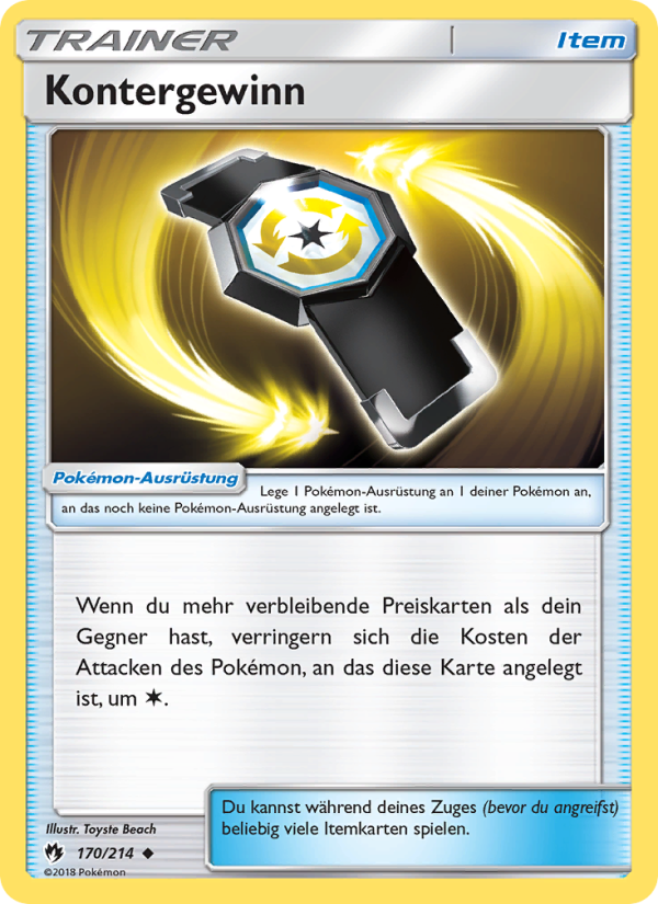 Kontergewinn 170 — Lost Thunder (German Pokémon TCG card)