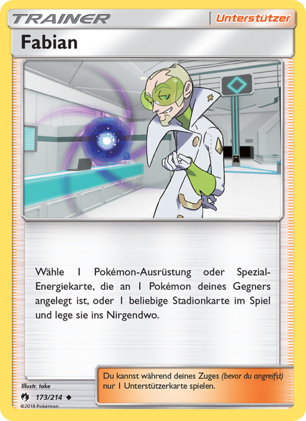 Fabian 173 — Lost Thunder (German Pokémon TCG card)