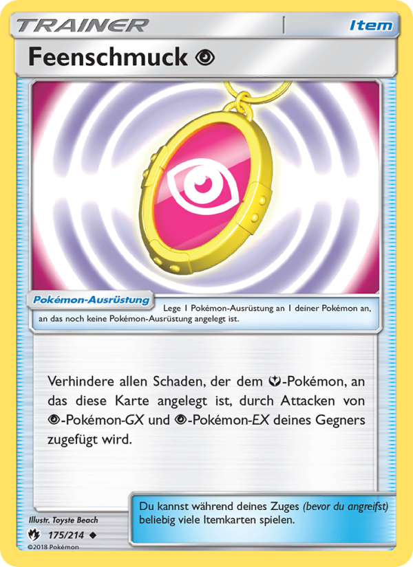 Feenschmuck Psychic 175 — Lost Thunder (German Pokémon TCG card)