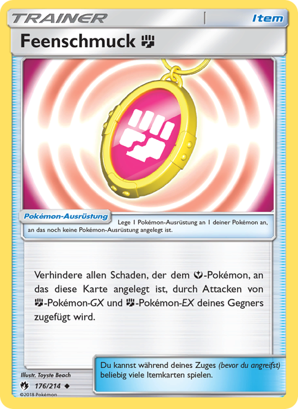 Feenschmuck Fighting 176 — Lost Thunder (German Pokémon TCG card)