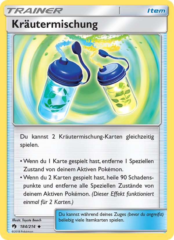 Kräutermischung 184 — Lost Thunder (German Pokémon TCG card)