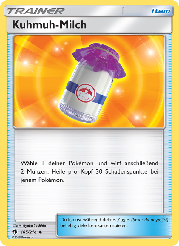 Kuhmuh-Milch 185 — Lost Thunder (German Pokémon TCG card)