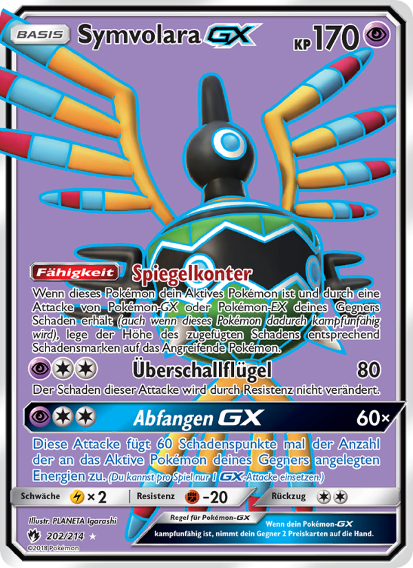 Symvolara GX 202 — Lost Thunder (German Pokémon TCG card)