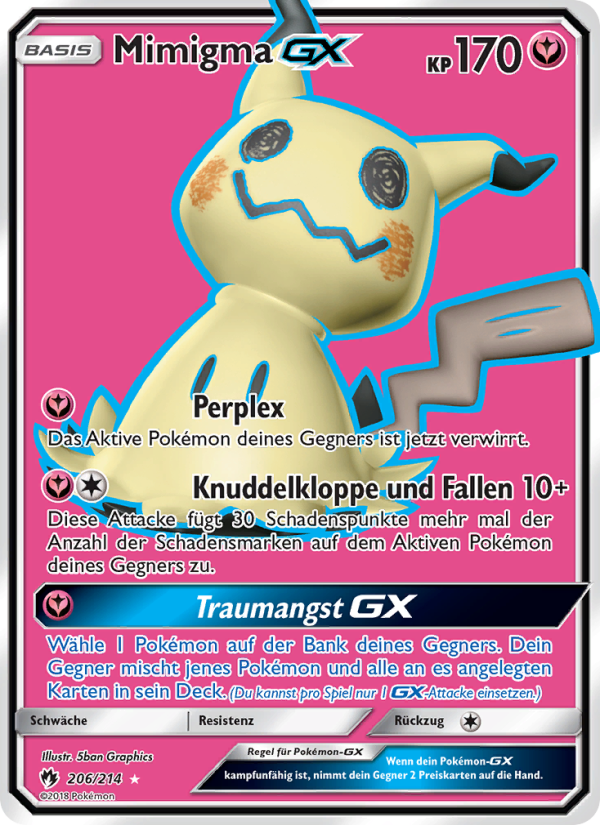 Mimigma GX 206 — Lost Thunder (German Pokémon TCG card)