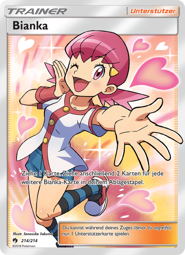 Bianka 214 — Lost Thunder (German Pokémon TCG card)