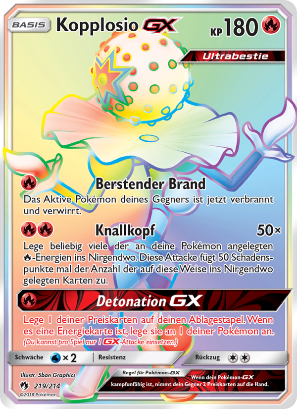 Kopplosio GX 219 — Lost Thunder (German Pokémon TCG card)