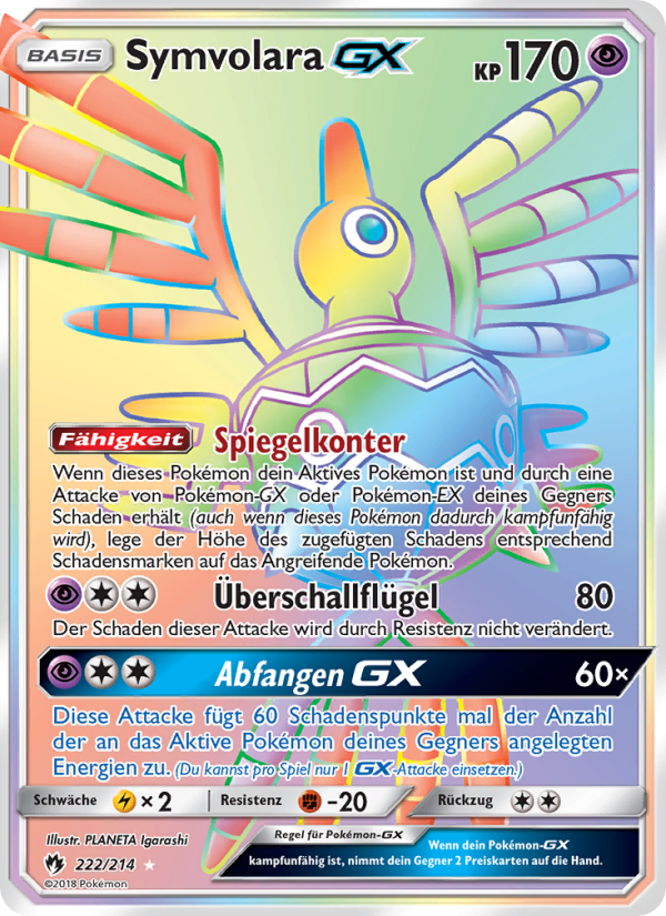 Symvolara GX 222 — Lost Thunder (German Pokémon TCG card)