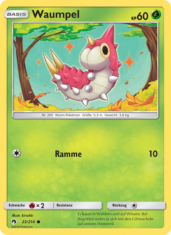 Waumpel 23 — Lost Thunder (German Pokémon TCG card)