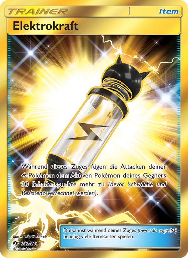Elektrokraft 232 — Lost Thunder (German Pokémon TCG card)