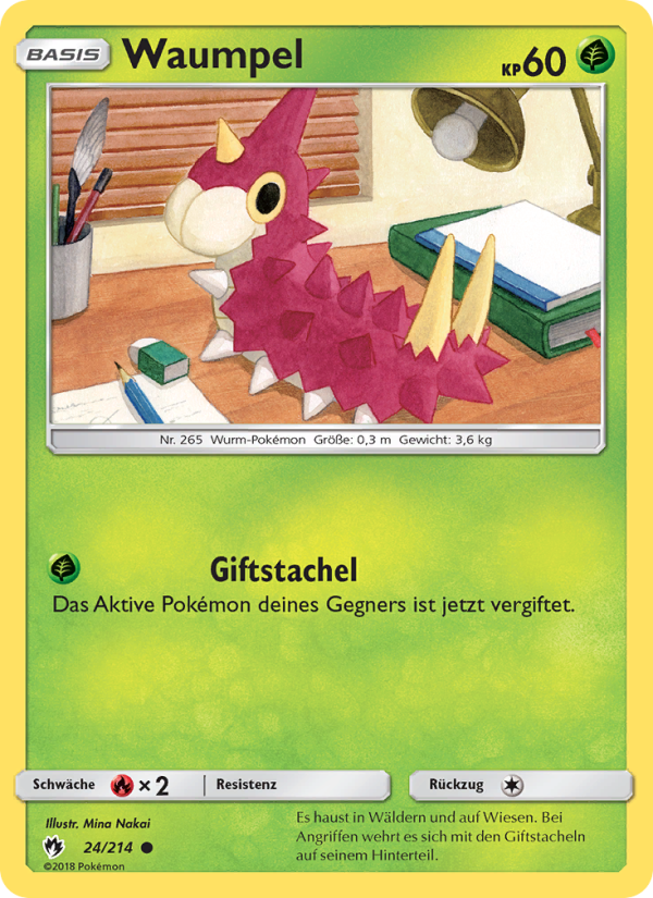 Waumpel 24 — Lost Thunder (German Pokémon TCG card)
