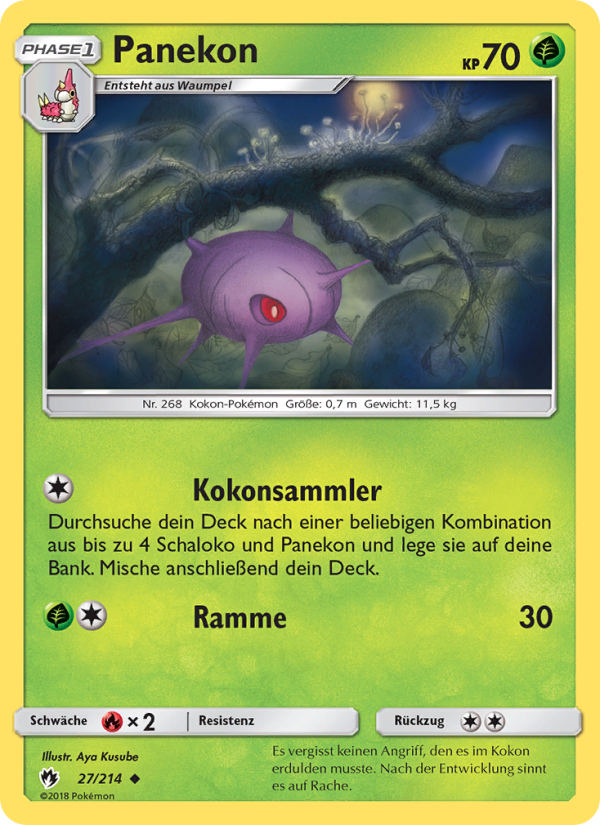 Panekon 27 — Lost Thunder (German Pokémon TCG card)