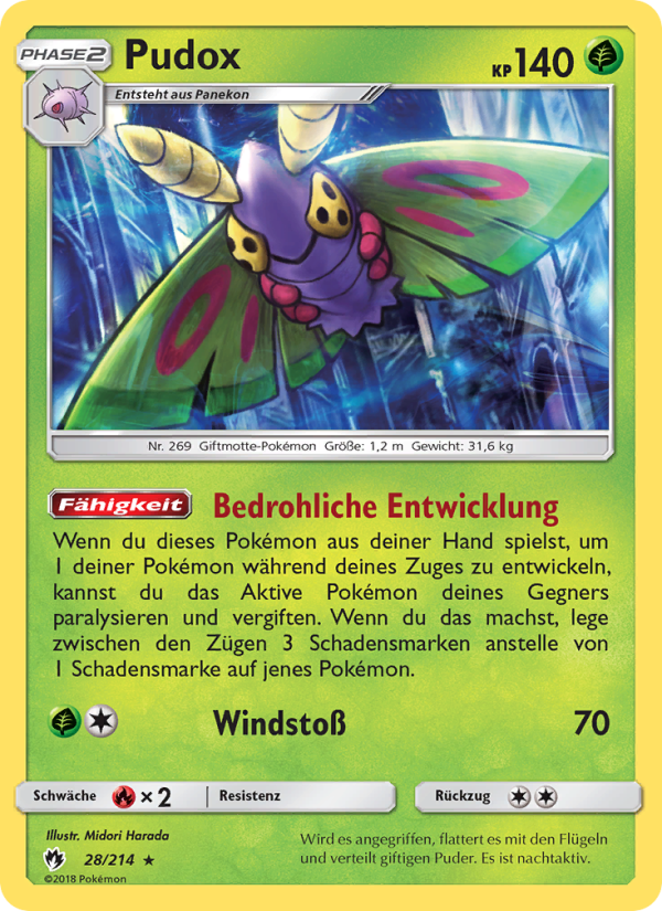 Pudox 28 — Lost Thunder (German Pokémon TCG card)