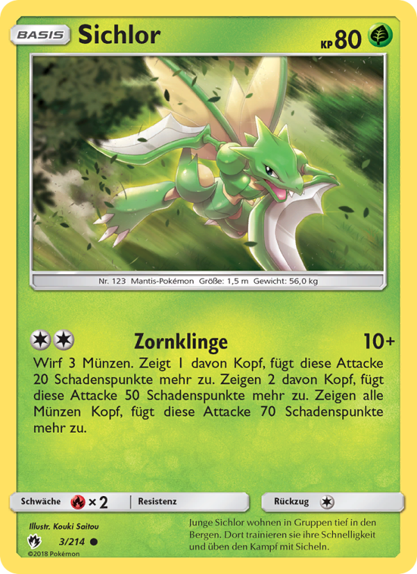Sichlor 3 — Lost Thunder (German Pokémon TCG card)