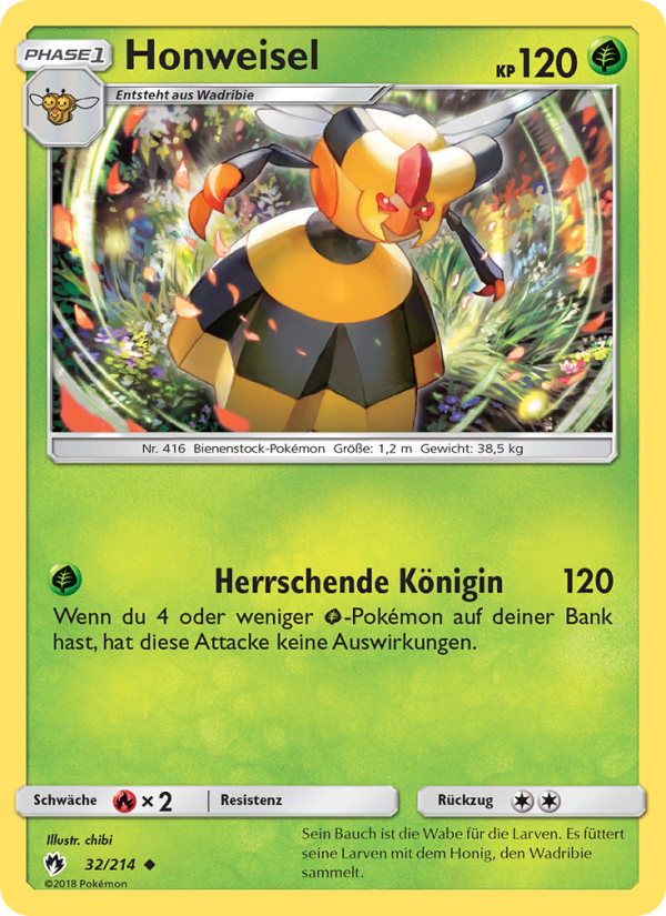 Honweisel 32 — Lost Thunder (German Pokémon TCG card)