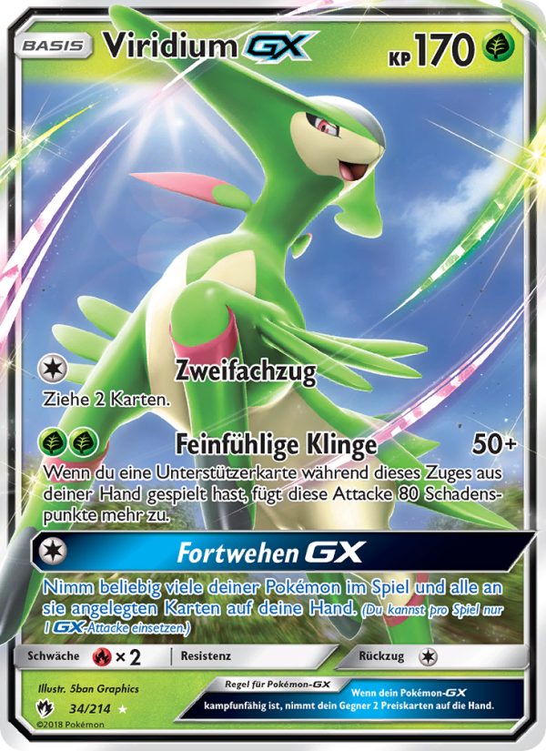 Viridium GX 34 — Lost Thunder (German Pokémon TCG card)