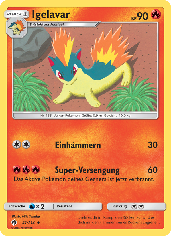 Igelavar 41 — Lost Thunder (German Pokémon TCG card)