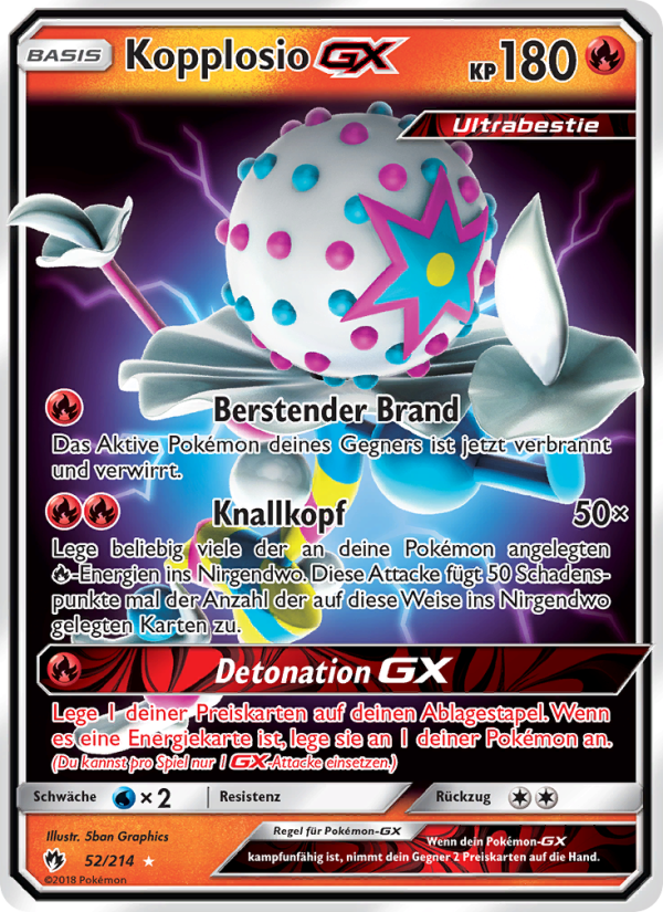 Kopplosio GX 52 — Lost Thunder (German Pokémon TCG card)