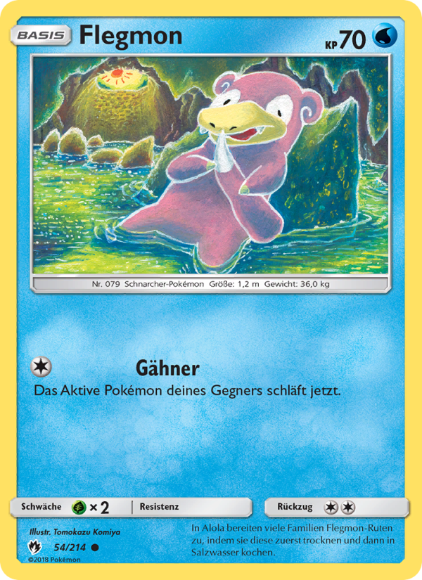 Flegmon 54 — Lost Thunder (German Pokémon TCG card)
