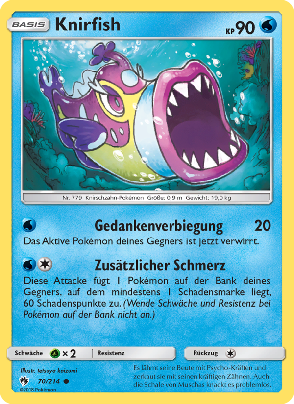 Knirfish 70 — Lost Thunder (German Pokémon TCG card)