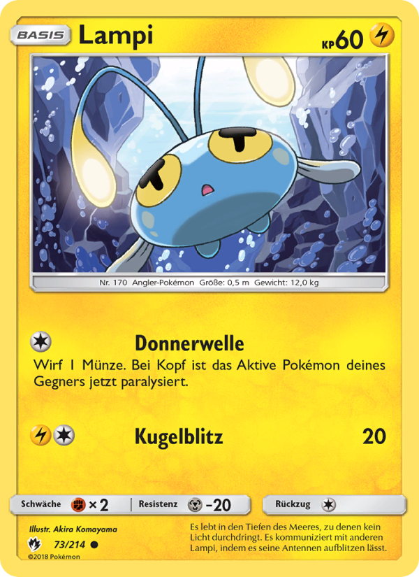 Lampi 73 — Lost Thunder (German Pokémon TCG card)