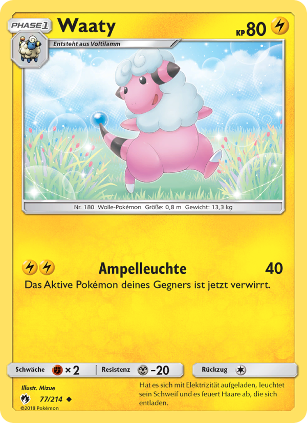 Waaty 77 — Lost Thunder (German Pokémon TCG card)
