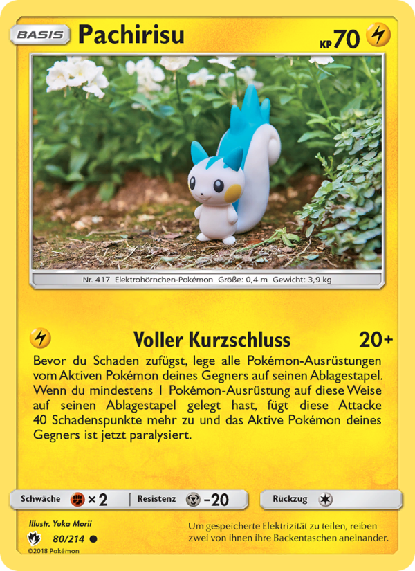 Pachirisu 80 — Lost Thunder (German Pokémon TCG card)