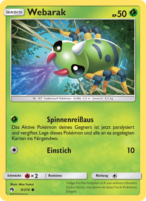 Webarak 9 — Lost Thunder (German Pokémon TCG card)