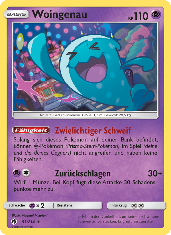 Woingenau 93 — Lost Thunder (German Pokémon TCG card)