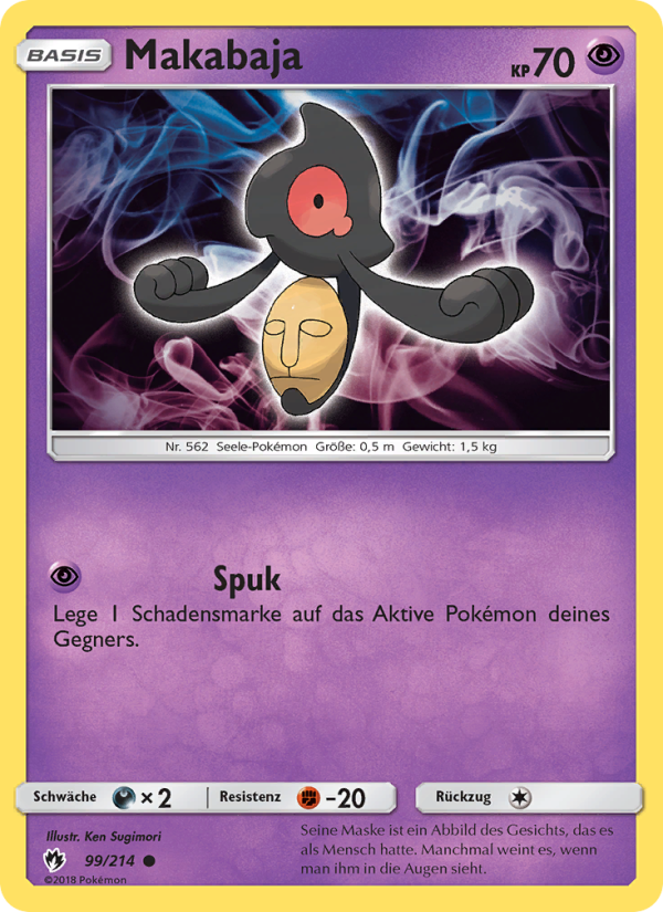 Makabaja 99 — Lost Thunder (German Pokémon TCG card)
