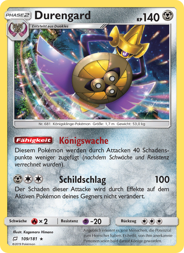 Durengard 109 — Team Up (German Pokémon TCG card)