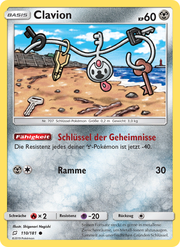 Clavion 110 — Team Up (German Pokémon TCG card)