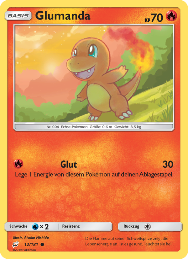 Glumanda 12 — Team Up (German Pokémon TCG card)