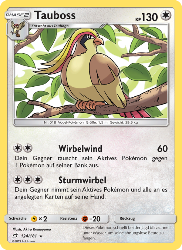 Tauboss 124 — Team Up (German Pokémon TCG card)
