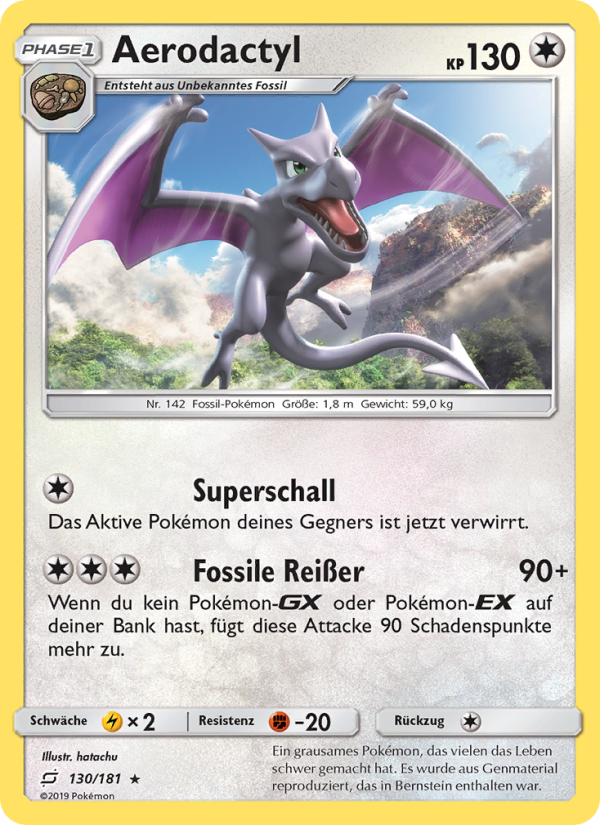 Aerodactyl 130 — Team Up (German Pokémon TCG card)