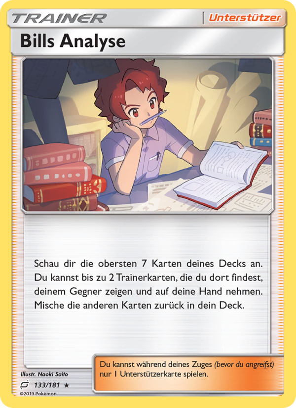 Bills Analyse 133 — Team Up (German Pokémon TCG card)