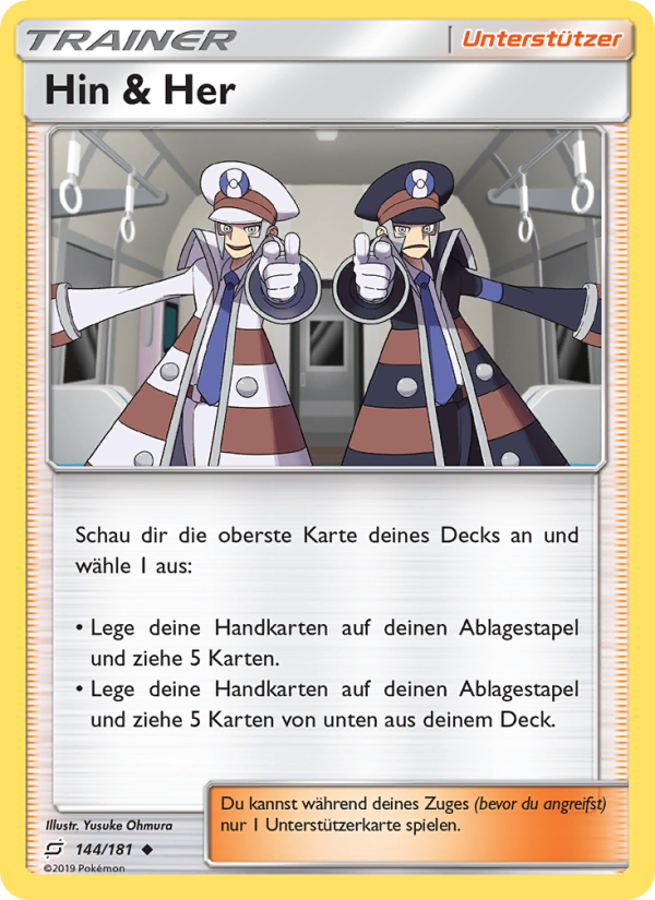 Hin & Her 144 — Team Up (German Pokémon TCG card)