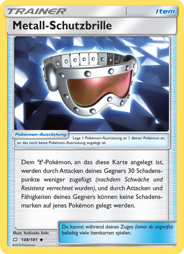 Metall-Schutzbrille 148 — Team Up (German Pokémon TCG card)