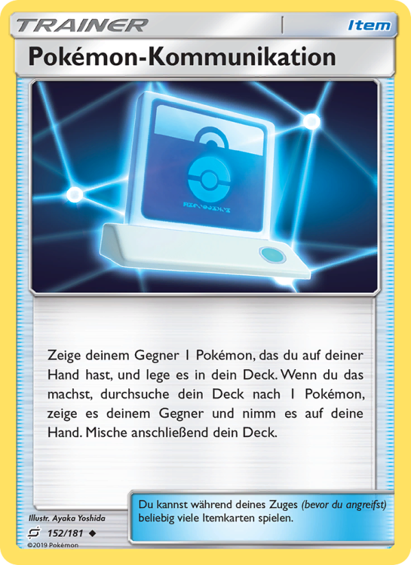Pokémon-Kommunikation 152 — Team Up (German Pokémon TCG card)