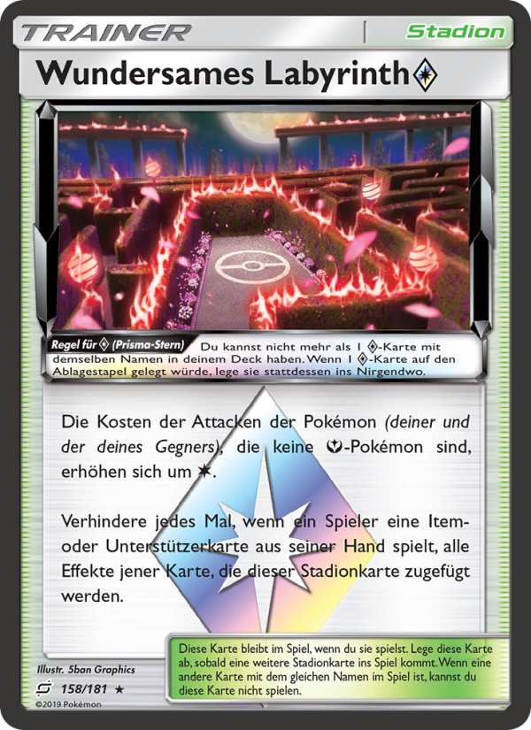 Wundersames Labyrinth ◇ 158 — Team Up (German Pokémon TCG card)