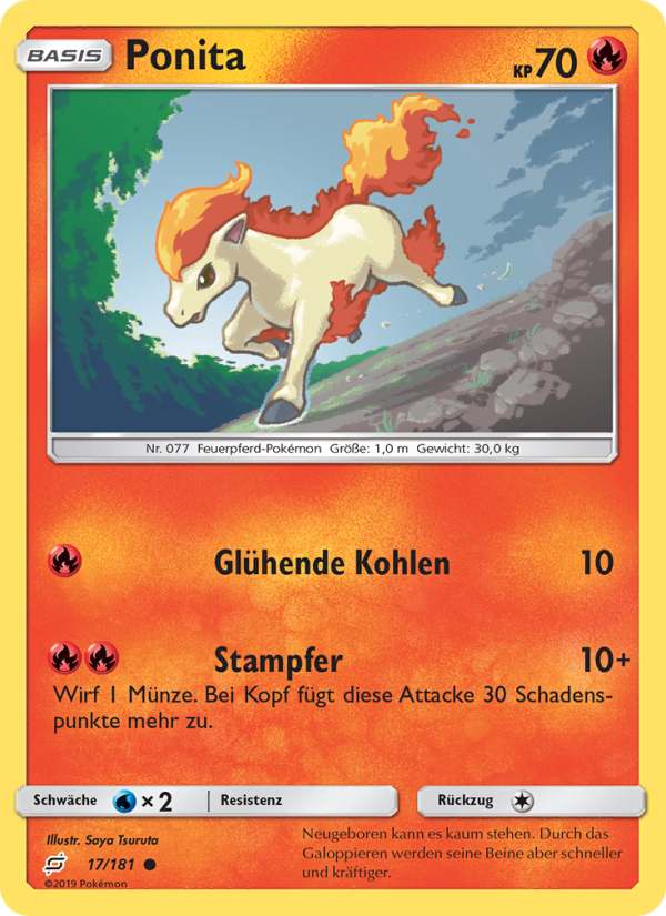 Ponita 17 — Team Up (German Pokémon TCG card)