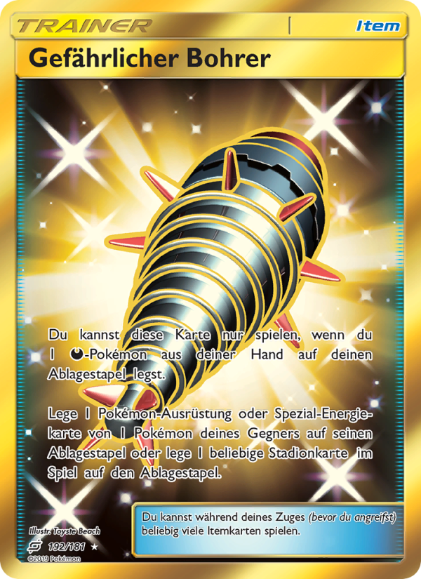 Gefährlicher Bohrer 192 — Team Up (German Pokémon TCG card)