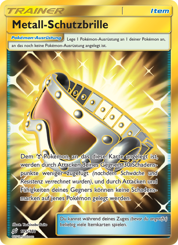 Metall-Schutzbrille 195 — Team Up (German Pokémon TCG card)
