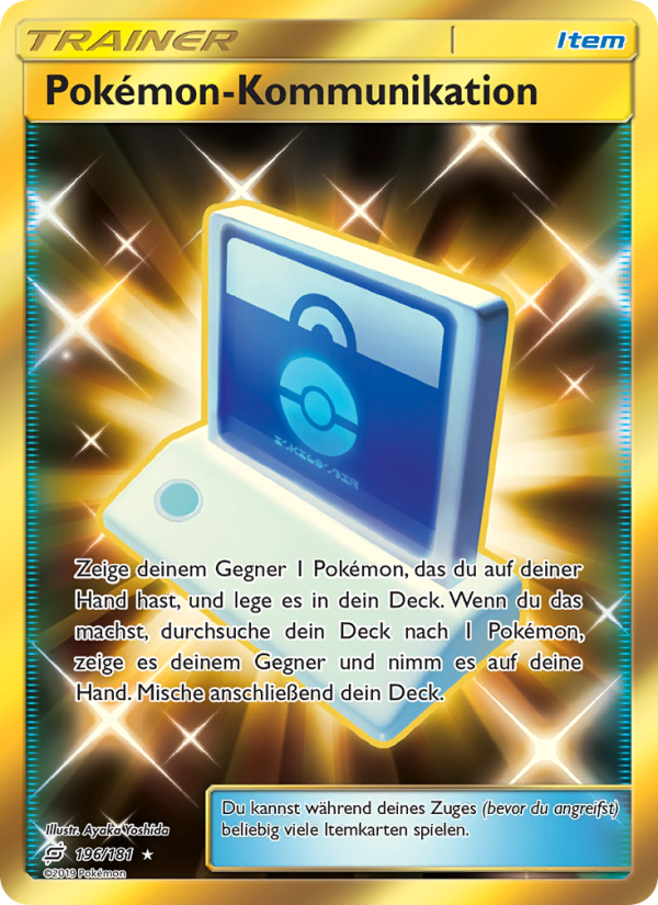 Pokémon-Kommunikation 196 — Team Up (German Pokémon TCG card)